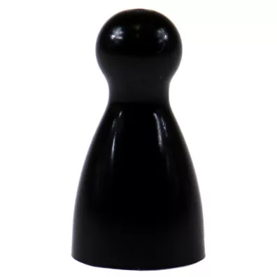 Pionki do gry z gwk - czarne Plastic Polska
