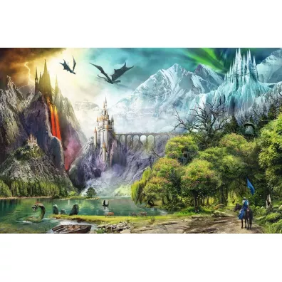 Puzzle 3000 el. Panowanie smok�w Ravensburger
