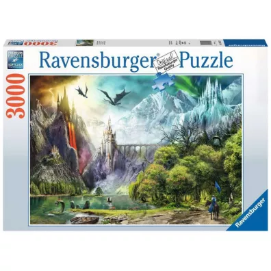 Puzzle 3000 el. Panowanie smok�w Ravensburger