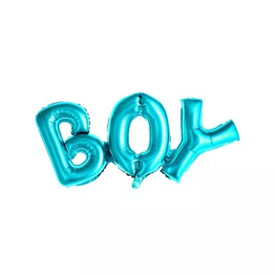 PartyDeco Balon foliowy Boy niebieski 67x29cm