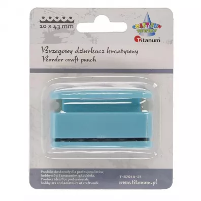 Titanum Dziurkacz z motywem Falbanka serca 10x43mm