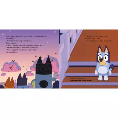 Bluey. Dobranoc, owocowy nietoperzu. Moja czytanka