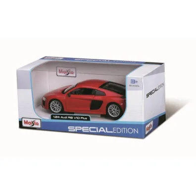 MAISTO 31513 Audi R8 V10 plus czerwone, samoch�d 1:24
