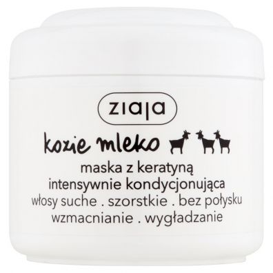 Ziaja Kozie Mleko maska z keratyn intensywnie kondycjonujca wosy szorstkie bez poysku 200 ml