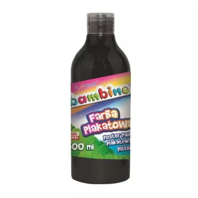 St. Majewski Farba plakatowa w butelce Bambino czarna 500ml