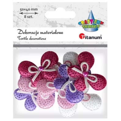 Titanum Ozdoba materia�owa Kokardki mix 8 szt.