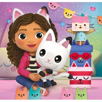 Puzzle 3x48 el. SuperColor. Koci Domek Gabi Clementoni
