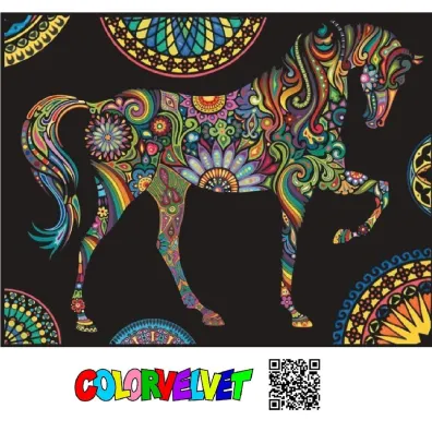 Kolorowanka Welwetowa 47x35 cm Ko� Mandale