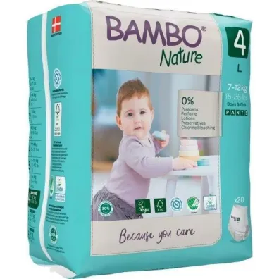 Bambo Nature Pieluchomajtki Pants 4 L (7-12 kg) 20 szt.