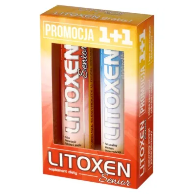 Xenico Pharma Litoxen Senior Elektrolity zestaw Suplement diety 40 tab.