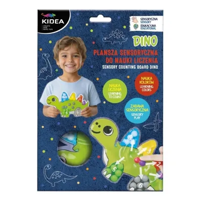 Plansza sensoryczna do nauki liczenia Dino Kidea Derform