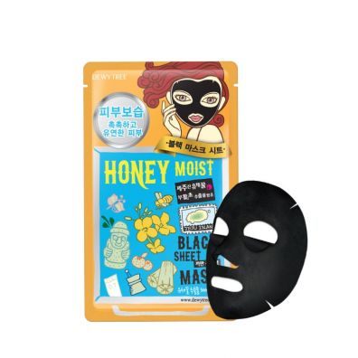 Dewytree Honey Moist Black Sheet Mask nawilajca maska w pachcie z miodem 30 g