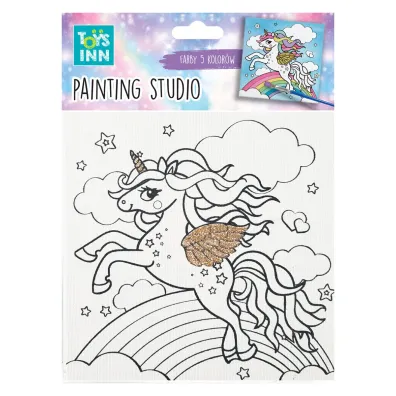 Zestaw do malowania Canvas Unicorn Rainbow Stnux