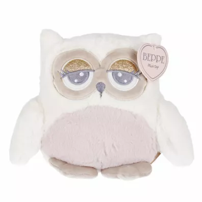 Sowa Abby kremowo-rowa 23cm Beppe