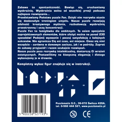 Puzzle drewniane. Seria Fan Big Fun Republic (Puzzlomatic)