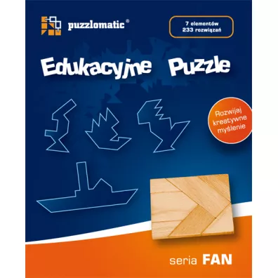 Puzzle drewniane. Seria Fan Big Fun Republic (Puzzlomatic)