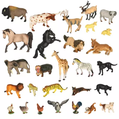 Figurki zwierz�ta zoo zestaw do zabawy