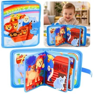 Ksi��eczka edukacyjna sensoryczna Arka Noego LeanToys