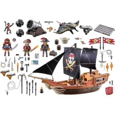 Playmobil Pirates Du�y statek piracki 71530