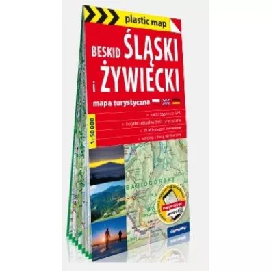 Plastic map Beskid �laski i �ywiecki w.2022