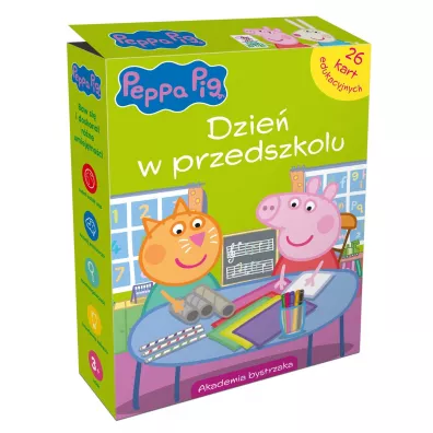 �winka Peppa. W przedszkolu. Karty edukacyjne w pude�ku - Monika Kiersnowska