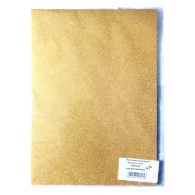 Galeria Hobby Karton brokatowy obustronny z�oty 23x33cm, 5 arkuszy