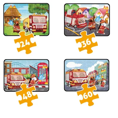 Puzzle 4w1 Stra� Po�arna Askato