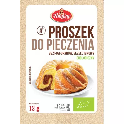 Amylon Proszek do pieczenia bezglutenowy 12 g Bio