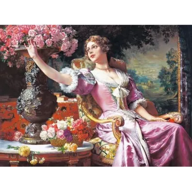 Puzzle 3000 el. Dama w r�owej sukni Castorland