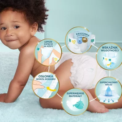 Pampers Pieluchy Extra Large 6 Premium Care (13+ kg) 38 szt.