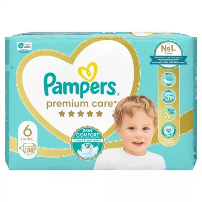 Pampers Pieluchy Extra Large 6 Premium Care (13+ kg) 38 szt.