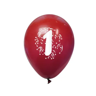 Arpex Balon dekoracyjny z nadrukiem cyferki 1 K7882