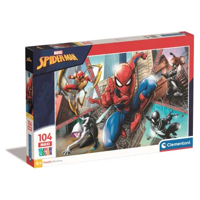 Puzzle 104 el. Maxi SuperColor. Spider-man Clementoni