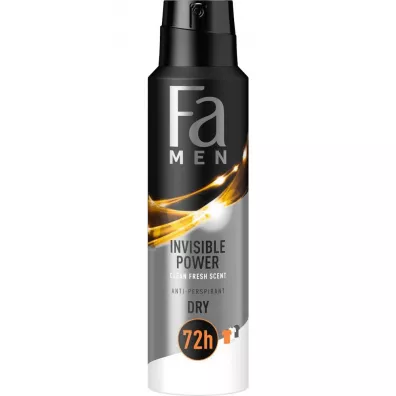 Fa Men Invisible Power 72h dezodorant w sprayu o od�wie�aj�cym m�skim zapachu z zielonymi nutami 150 ml
