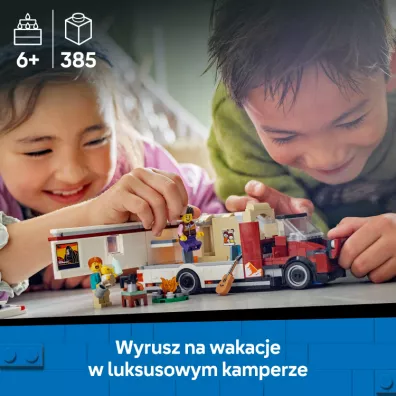 LEGO City Wakacyjny kamper pe�en przyg�d 60454