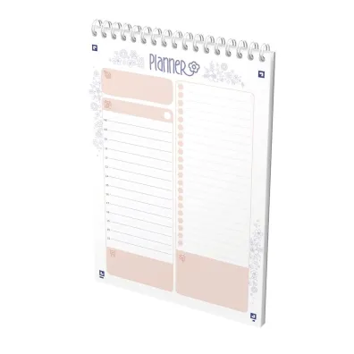 Oxford Flowers Planer dzienny A5 Floral 70 kartek
