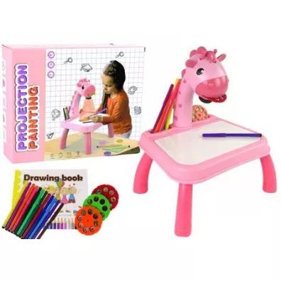 Stolik projektor do nauki rysowania dinozaur r�ow LeanToys