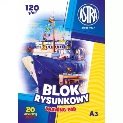 Astra Blok rysunkowy A3 bia�y 120g 10 kartek