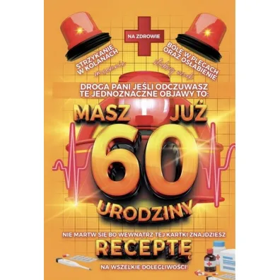 Yeku Karnet Urodzinowy z recept� 60
