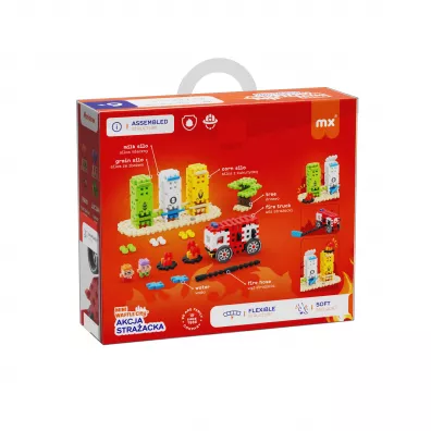 Mini Waffle City Klocki konstrukcyjne Mini Waffle 148el Akcja Stra�acka MARIOINEX 553121