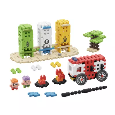 Mini Waffle City Klocki konstrukcyjne Mini Waffle 148el Akcja Stra�acka MARIOINEX 553121