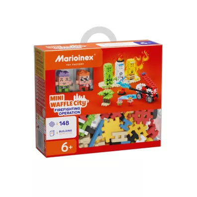 Mini Waffle City Klocki konstrukcyjne Mini Waffle 148el Akcja Stra�acka MARIOINEX 553121