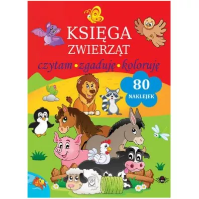 Ksiga zwierzt. Czytam, zgaduj, koloruj - Natalia Kawako