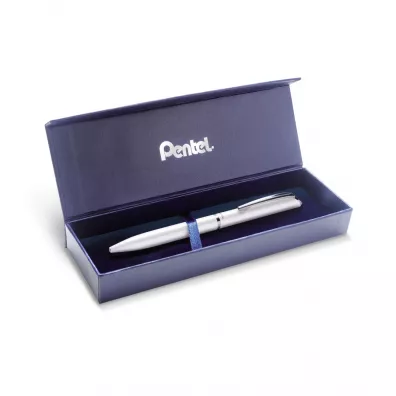 Eleganckie piro kulkowe EnerGel 0,7 mm BL2007 w etui biae