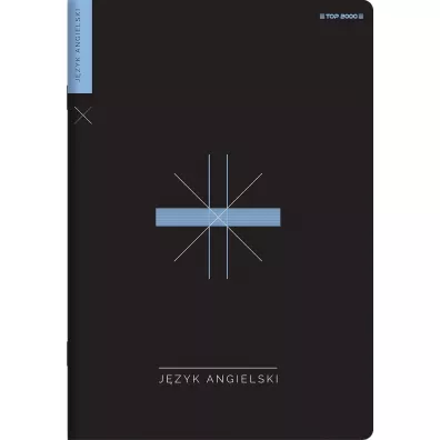 Top-2000 Zeszyt A5 Angielski ze �ci�gami kratka, 70g 60 kartek
