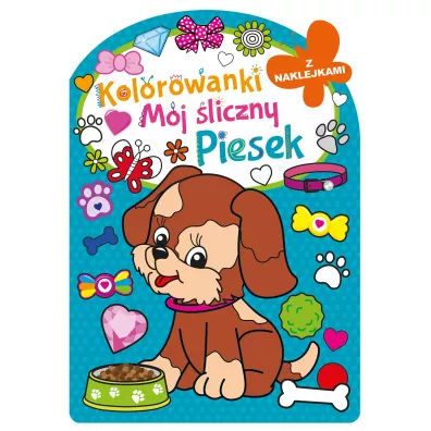 M�j �liczny piesek. Kolorowanka z wykrojnikiem
