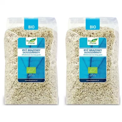 Bio Planet Ry brzowy dugoziarnisty bezglutenowy Zestaw 2 x 1 kg Bio
