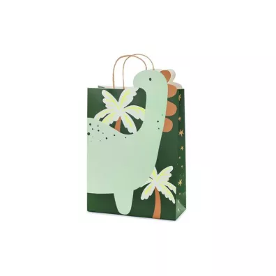 PartyDeco Torebka prezentowa Dinozaur 10x24x37cm