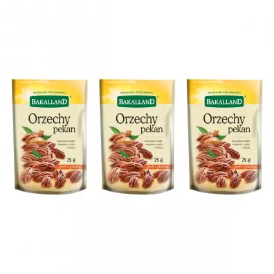 Bakalland Orzechy pekan Zestaw 3 x 75 g