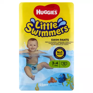 Huggies Pieluchy do pywania 3-4 Little Swimmers (7-15 kg) Zestaw 3 x 12 szt.